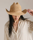Load image into Gallery viewer, Ames Packable Straw Cowboy Hat