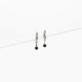 Load image into Gallery viewer, Birthstone Charm Hoop Earrings
