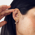 Load image into Gallery viewer, Birthstone Charm Hoop Earrings
