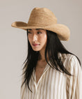 Load image into Gallery viewer, Ames Packable Straw Cowboy Hat
