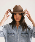 Load image into Gallery viewer, Ames Packable Straw Cowboy Hat
